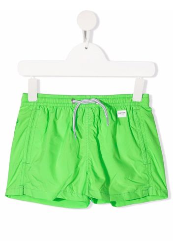 Mc2 Saint Barth Kids Jean shell swim shorts - Verde