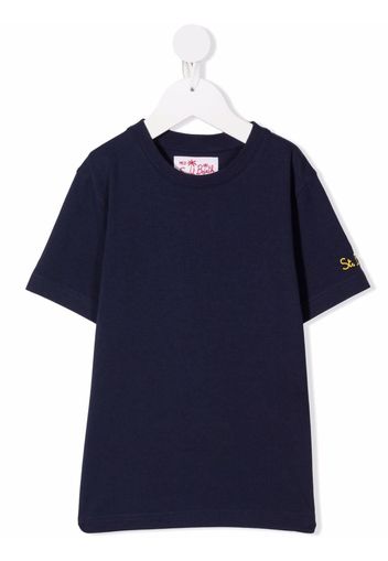 Mc2 Saint Barth Kids T-shirt con ricamo - Blu