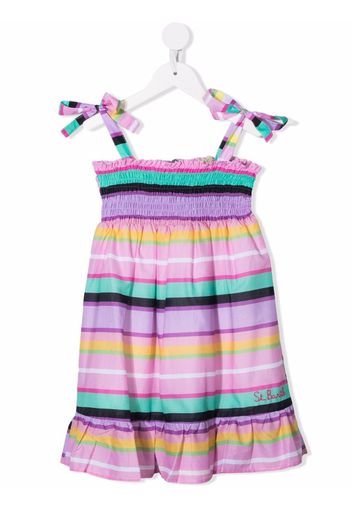 Mc2 Saint Barth Kids stripe-print dress - Rosa