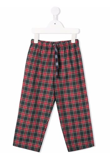 MC2 Saint Barth Kids tartan-check print trousers - Rosso