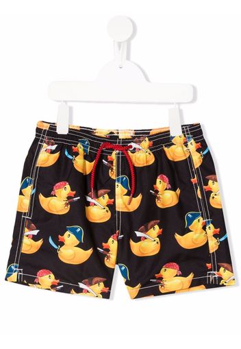 MC2 Saint Barth Kids Duckie-print swim shorts - Blu