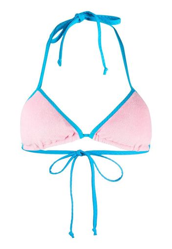 MC2 Saint Barth Top bikini con bordo a contrasto - Rosa