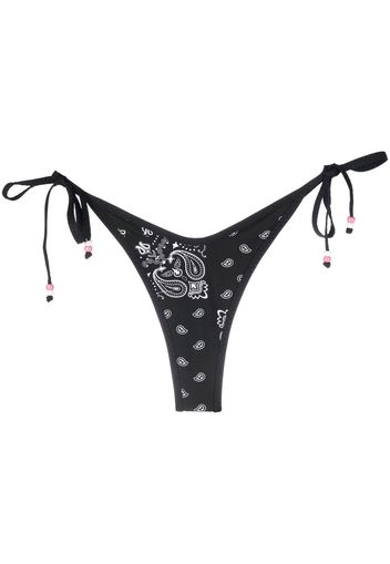 MC2 Saint Barth paisley-print bikini bottoms - Nero