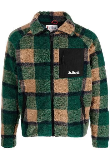 MC2 Saint Barth check-print zip-up jacket - Verde