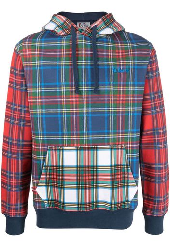 MC2 Saint Barth Felpa Tribeca patchwork tartan - Verde