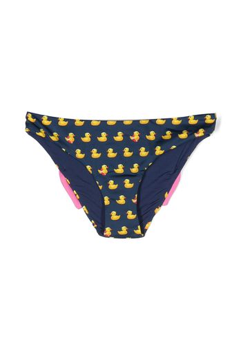 MC2 Saint Barth Kids Madame bow-detail bikini briefs - Blu