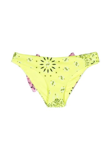 MC2 Saint Barth Kids bow-detail bandana-print bikini - Giallo