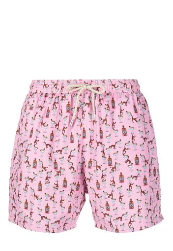 MC2 Saint Barth graphic-print swim shorts - Rosa