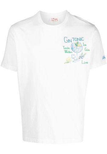 MC2 Saint Barth Gin Tonic cotton T-shirt - Bianco