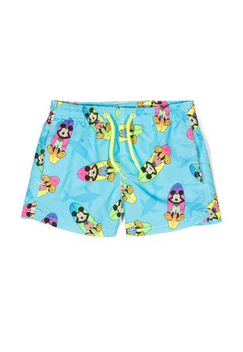 MC2 Saint Barth Kids x Disney graphic-print swim shorts - Blu