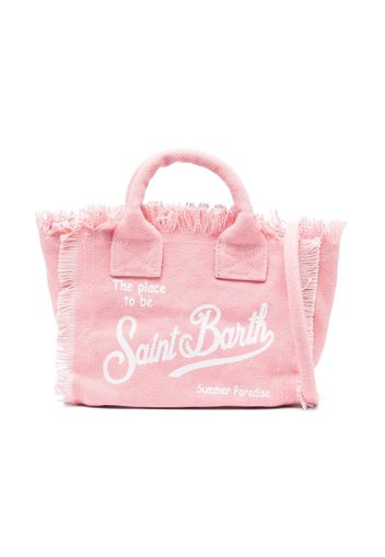 MC2 Saint Barth Kids Vanity logo-embroidered tote bag - Rosa