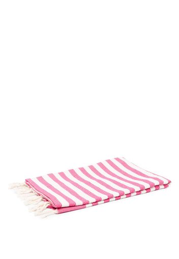 MC2 Saint Barth striped cotton beach towel - Rosa