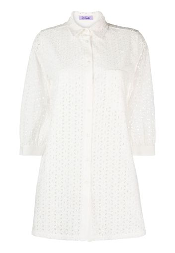 MC2 Saint Barth Helena broderie anglaise shirt - Bianco