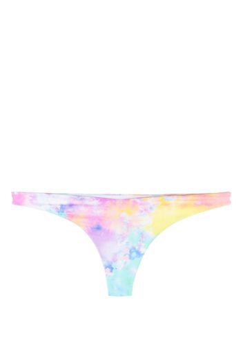 MC2 Saint Barth Slip bikini con fantasia tie-dye - Blu