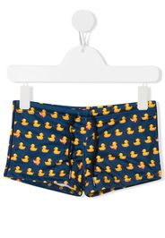 Mc2 Saint Barth Kids duck-print swimming trunks - Blu