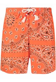 Mc2 Saint Barth bandana-print swim shorts - Arancione