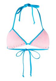 MC2 Saint Barth Top bikini con bordo a contrasto - Rosa