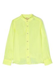 MC2 Saint Barth Kids long-sleeve linen shirt - Giallo