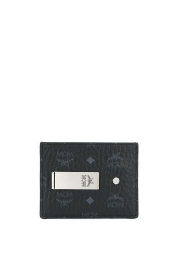 logo-print compact cardholder