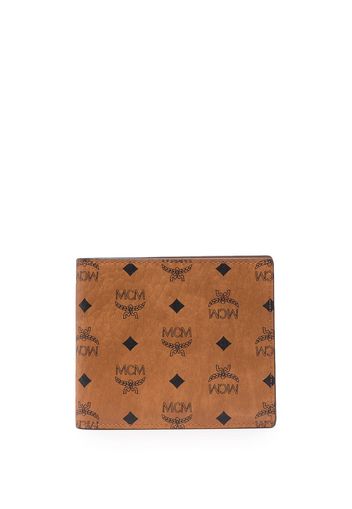 MCM Portafoglio bi-fold - Marrone