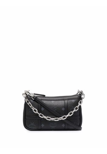 MCM Monogram Delmy Mini Shoulder Bag - Nero