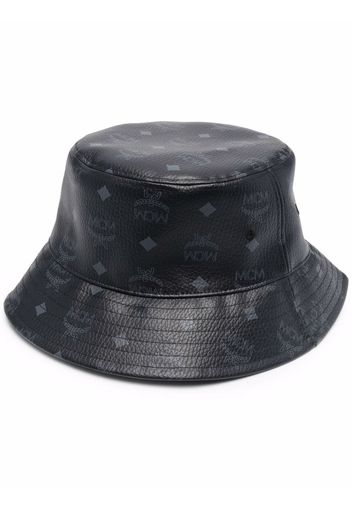 MCM Cappello bucket con stampa - Nero