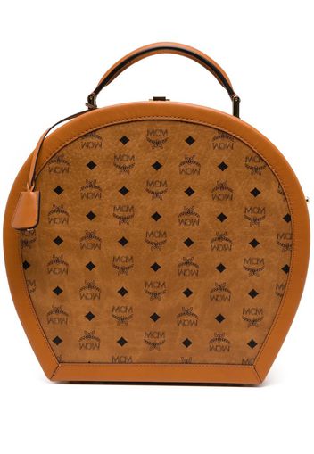 MCM Borsa da cappello con stampa Visetos - Marrone