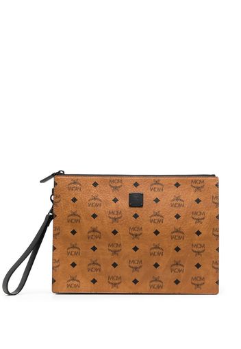 MCM Clutch Aren media - Marrone