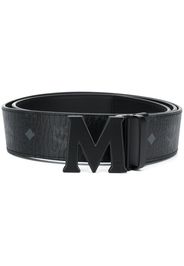 logo-print M-buckle belt