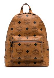 MCM Zaino Stark Visetos medio con monogramma - Marrone