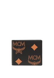 MCM Portafoglio Aren con monogramma - Nero