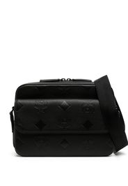 MCM Borsa messenger con monogramma - Nero