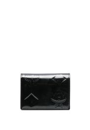 MCM logo-debossed leather wallet - Nero