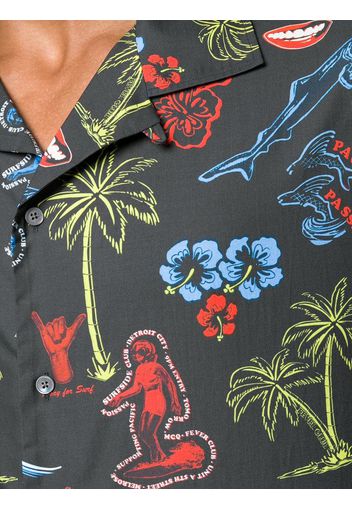 Camicia Hawaii con stampa