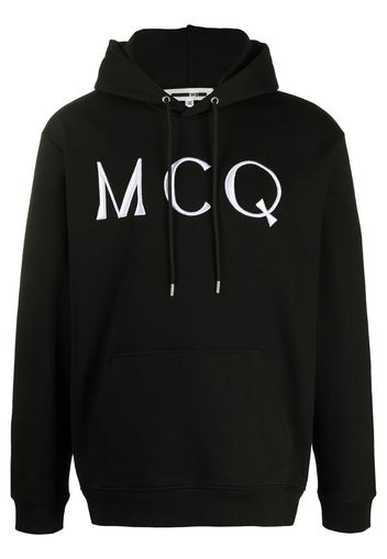 logo embroidered hoodie