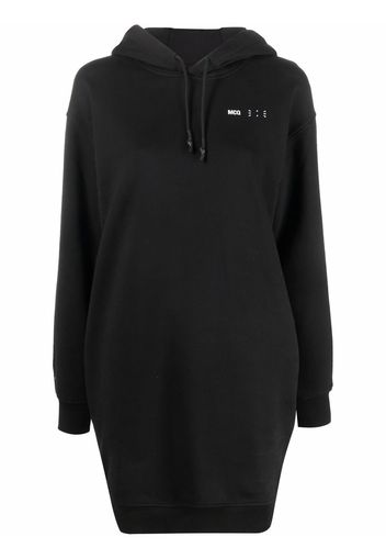 MCQ logo drawstring hooded dress - Nero