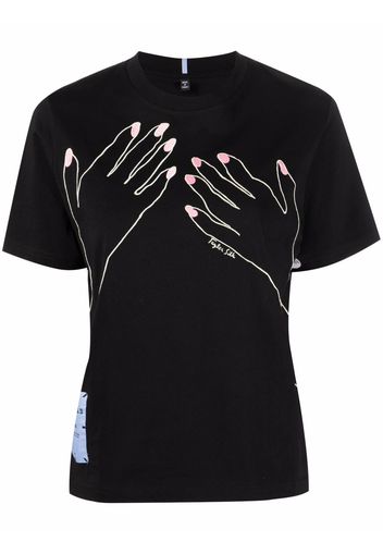 MCQ hands-print T-shirt - Nero