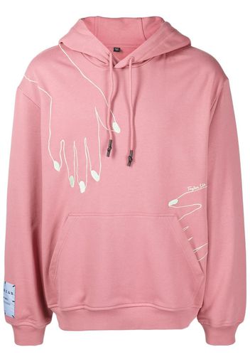 MCQ Handsy cotton hoodie - Rosa