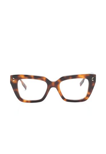 MCQ square-frame tortoiseshell-effect glasses - Marrone