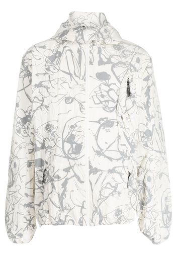 MCQ painterly-print lightweight jacket - Bianco