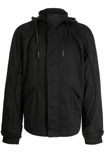 MCQ plain cotton hooded jacket - Nero