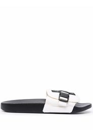 MCQ logo-patch buckle slides - Nero