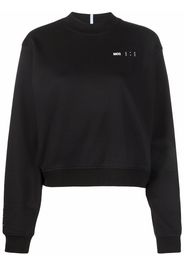 MCQ logo-print crew neck sweatshirt - Nero