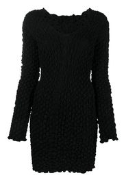 MCQ V-neck knitted mini dress - Nero