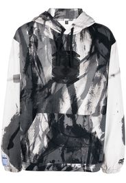 MCQ graphic-print cotton hoodie - Nero