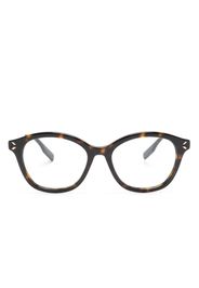 MCQ tortoiseshell-effect round-frame glasses - Marrone