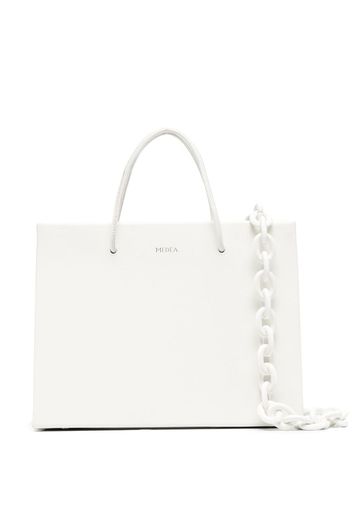 Medea chain-strap tote bag - Bianco