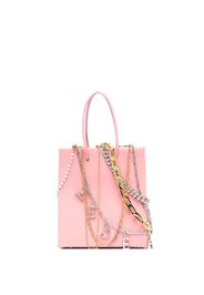 Medea chain link-detail tote bag - Rosa