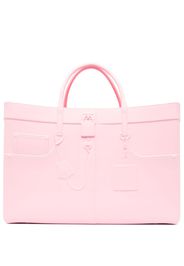 Medea open-top rectangular tote bag - Rosa