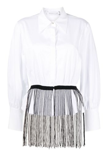 MEHTAP ELAIDI Camicia con frange - Bianco